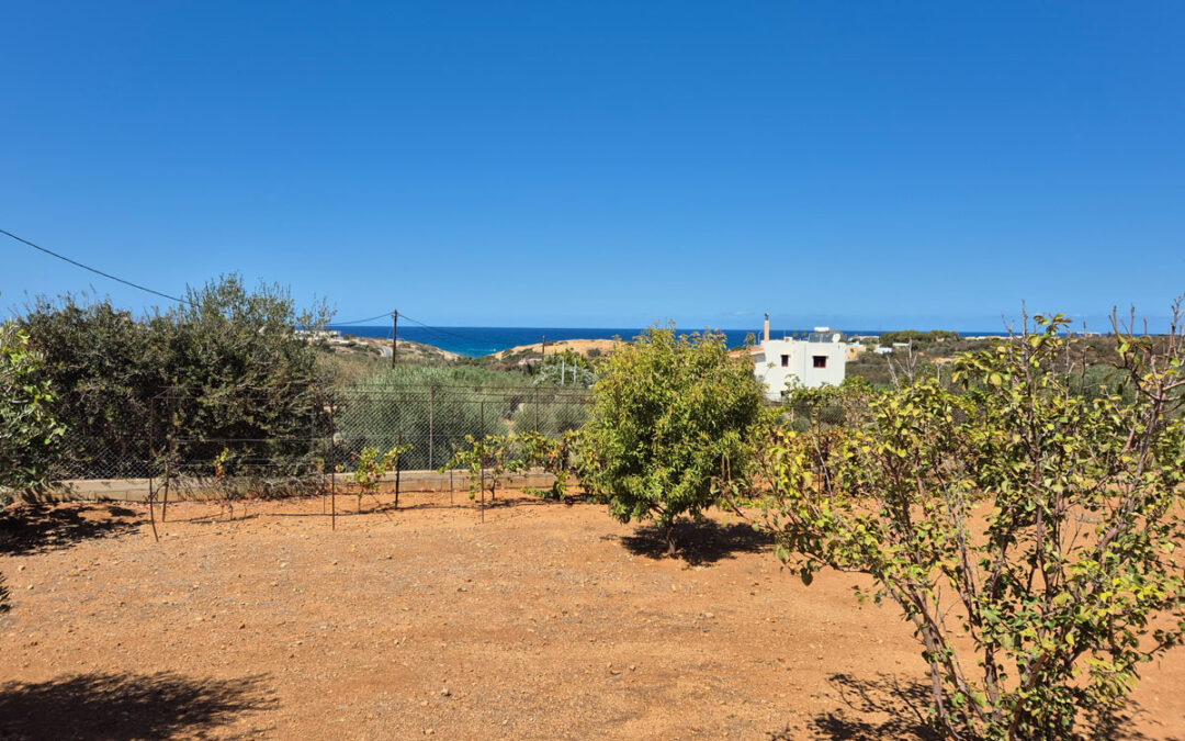 Building plot with building license and beautiful sea view